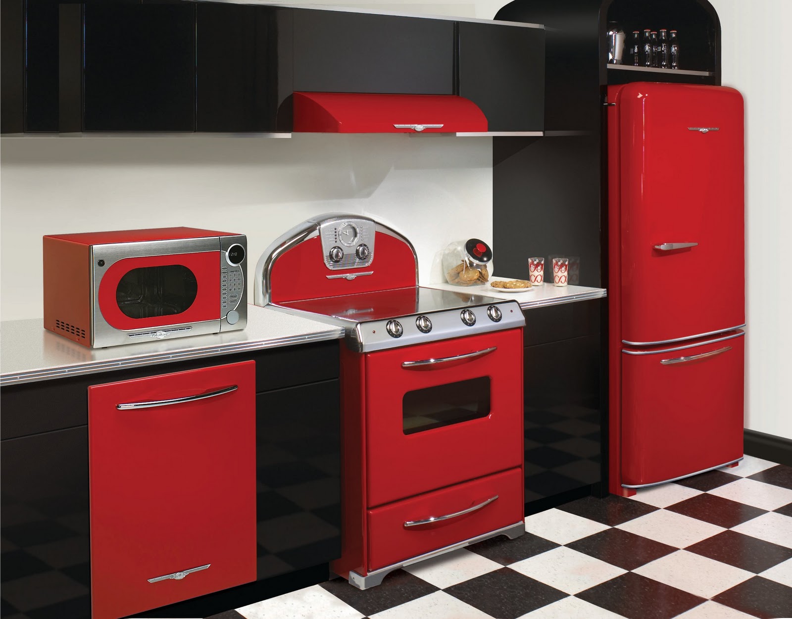Red Kitchen Appliances

