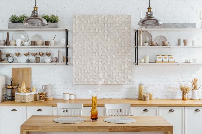 Scandinavian kitchen with open concept